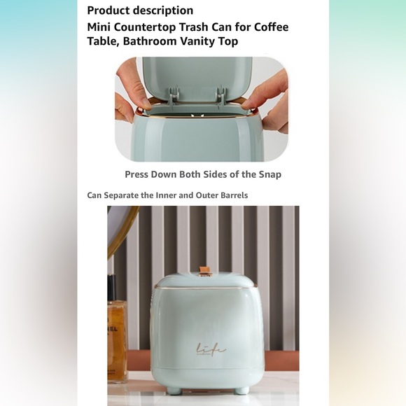 Mini desktop trashcan - Picture 7 of 16